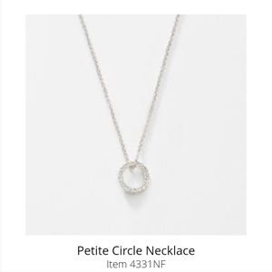 SALE Swarovski TouchStone Petite Circle Necklace